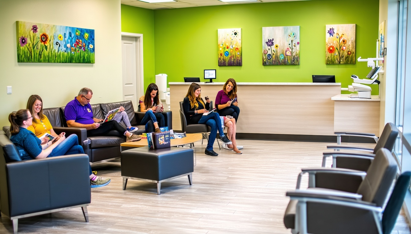 dental office reception area
